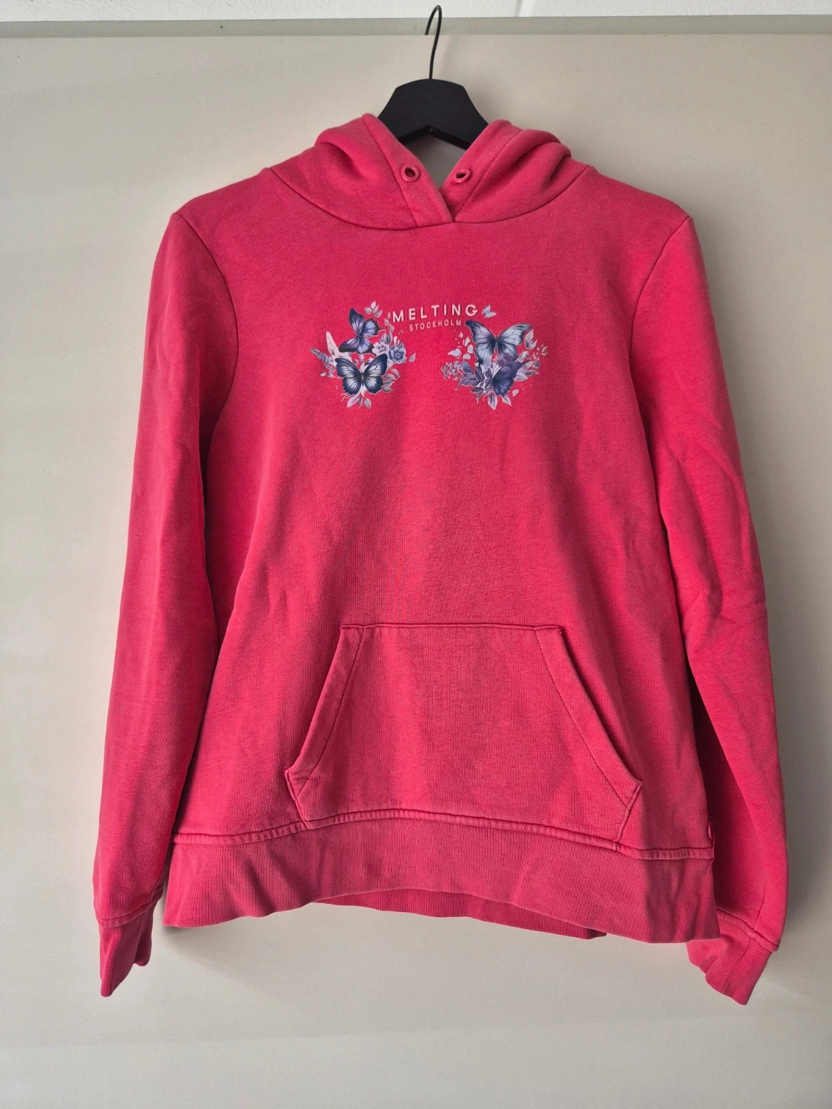 Roze hoodie Melting Stockholm - maat L